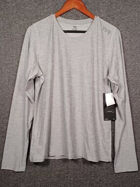 TYR Girls XL (14-16) Sol Fem Long Sleeve Airtec Tee Heather Gray